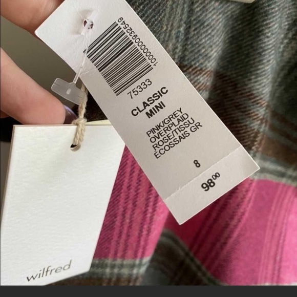 Wilfred Classic Mini Skirt Wool Plaid - Picture 2 of 3